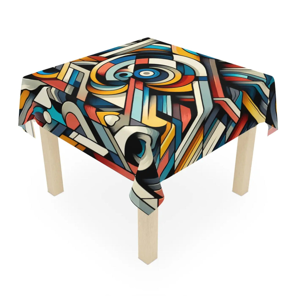 Colorful Geometric Pattern Tablecloth - Transform Your Table - DipaliZ