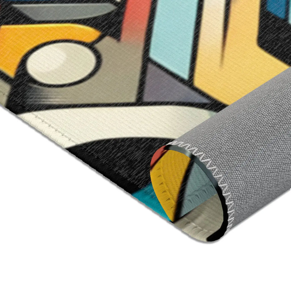 Abstract Colorful Pattern Area Rugs - Vibrant Home Decor - DipaliZ