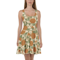 Colorful Skater Dress - Retro Geometric Flair - DipaliZ