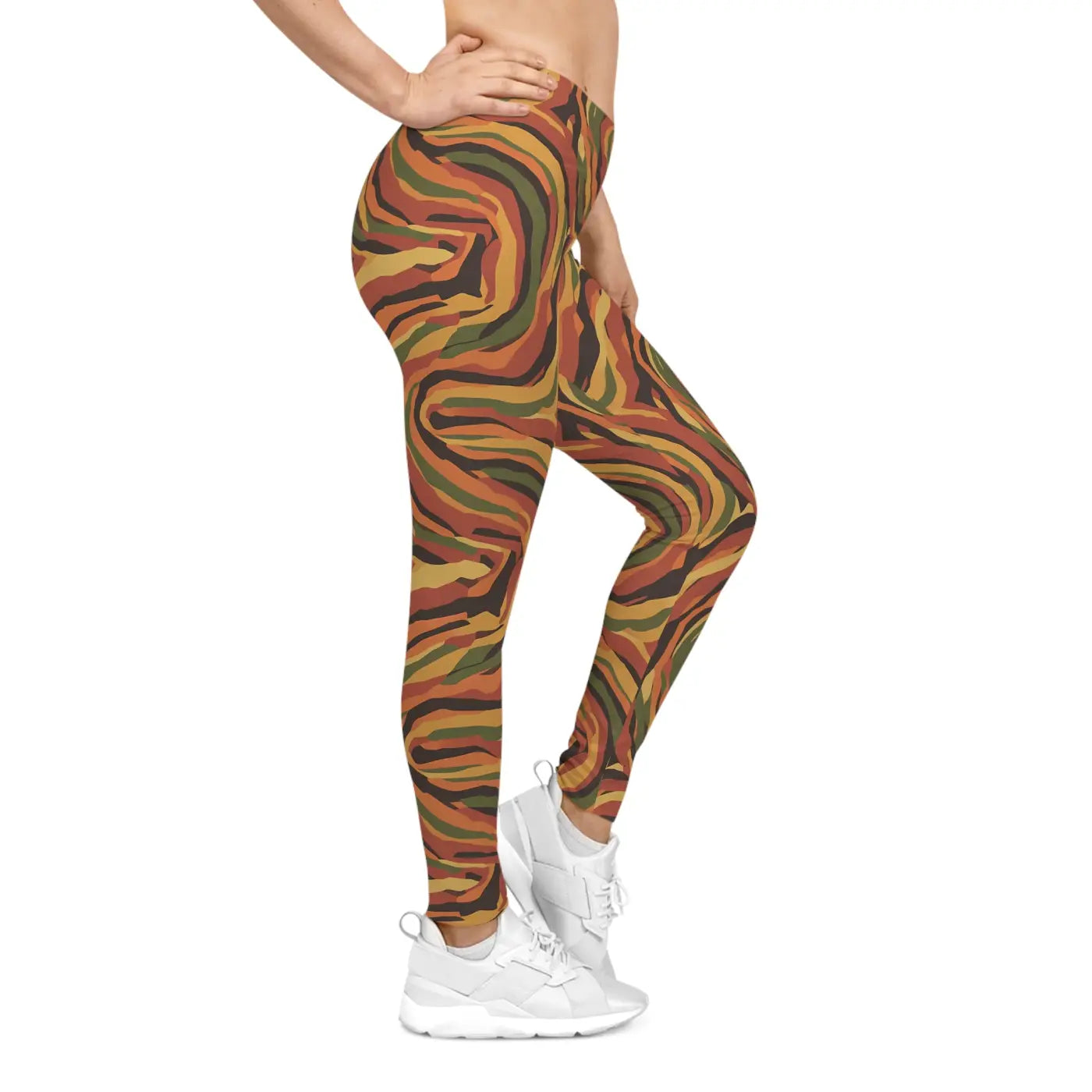 Earth Spiral Leggings - Premium Women's Fashion Activewear - DipaliZ