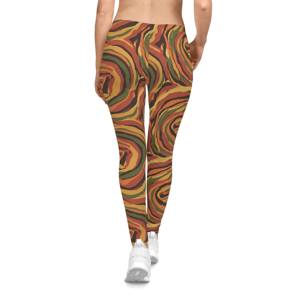 Earth Spiral Leggings - Premium Women's Fashion Activewear - DipaliZ