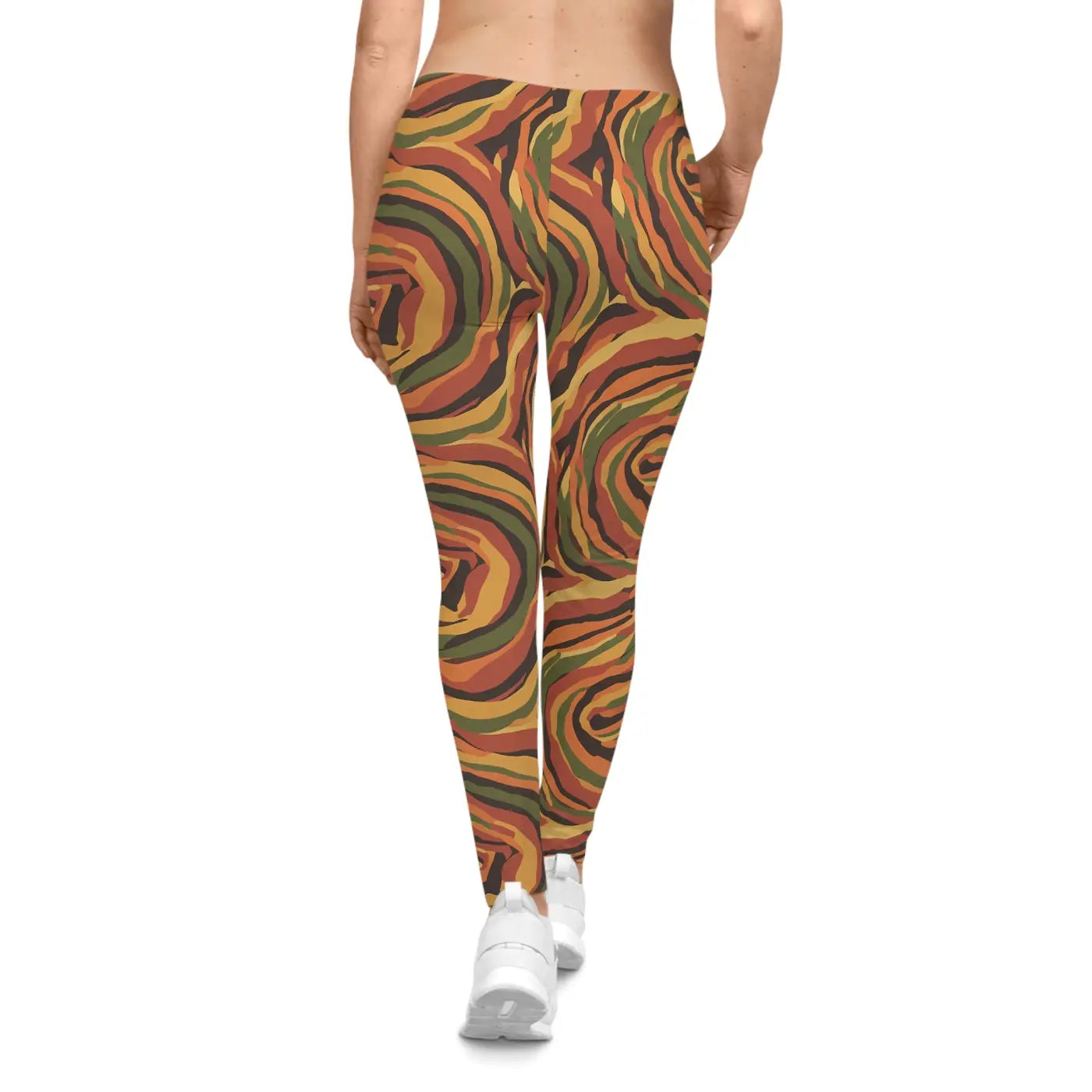 Earth Spiral Leggings - Premium Women's Fashion Activewear - DipaliZ