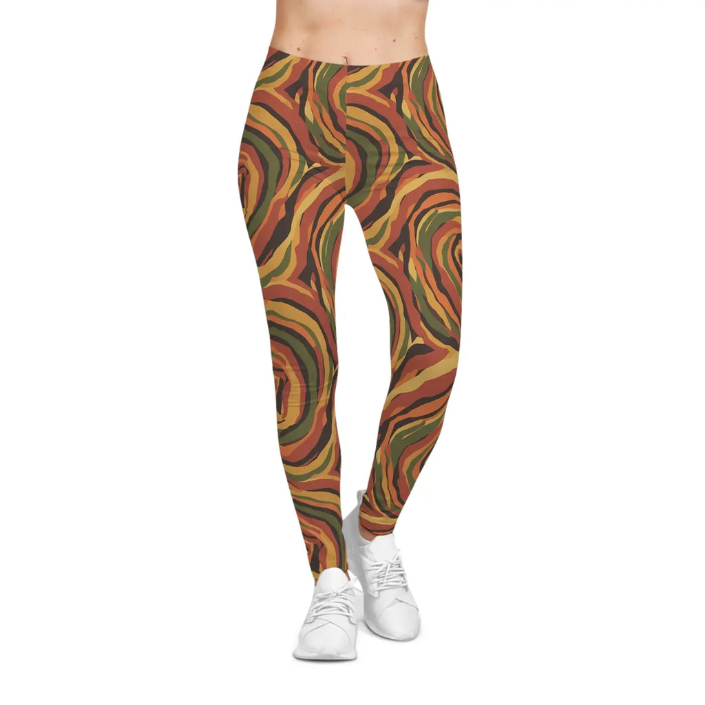 Earth Spiral Leggings - Premium Women's Fashion Activewear - DipaliZ