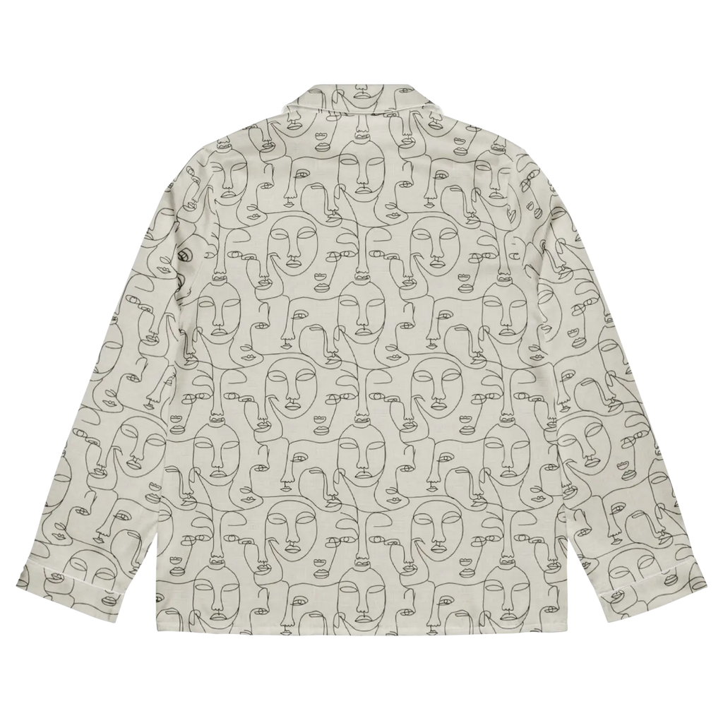 Personalized Long Sleeve Pajama - Abstract Faces Print - DipaliZ