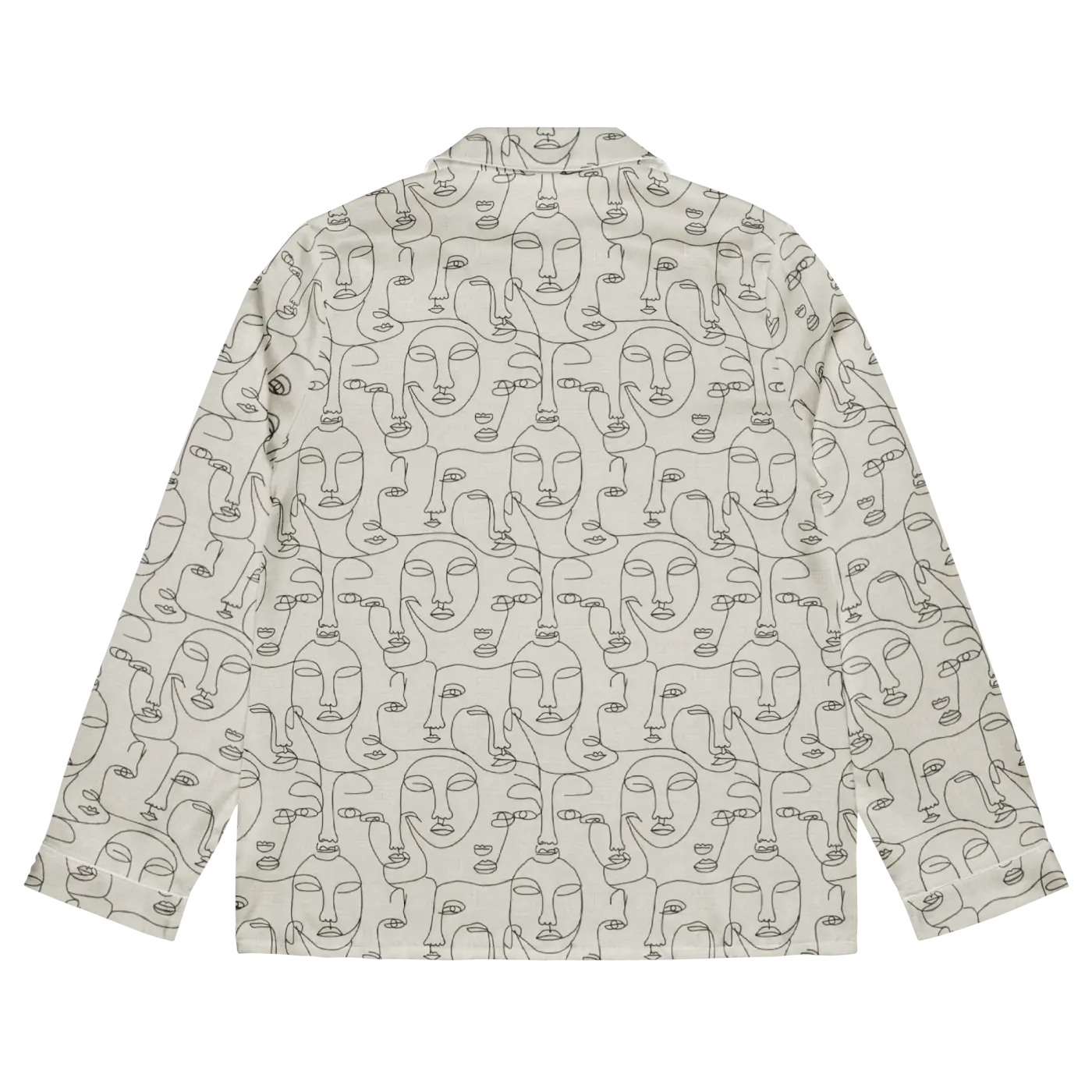 Personalized Long Sleeve Pajama - Abstract Faces Print - DipaliZ