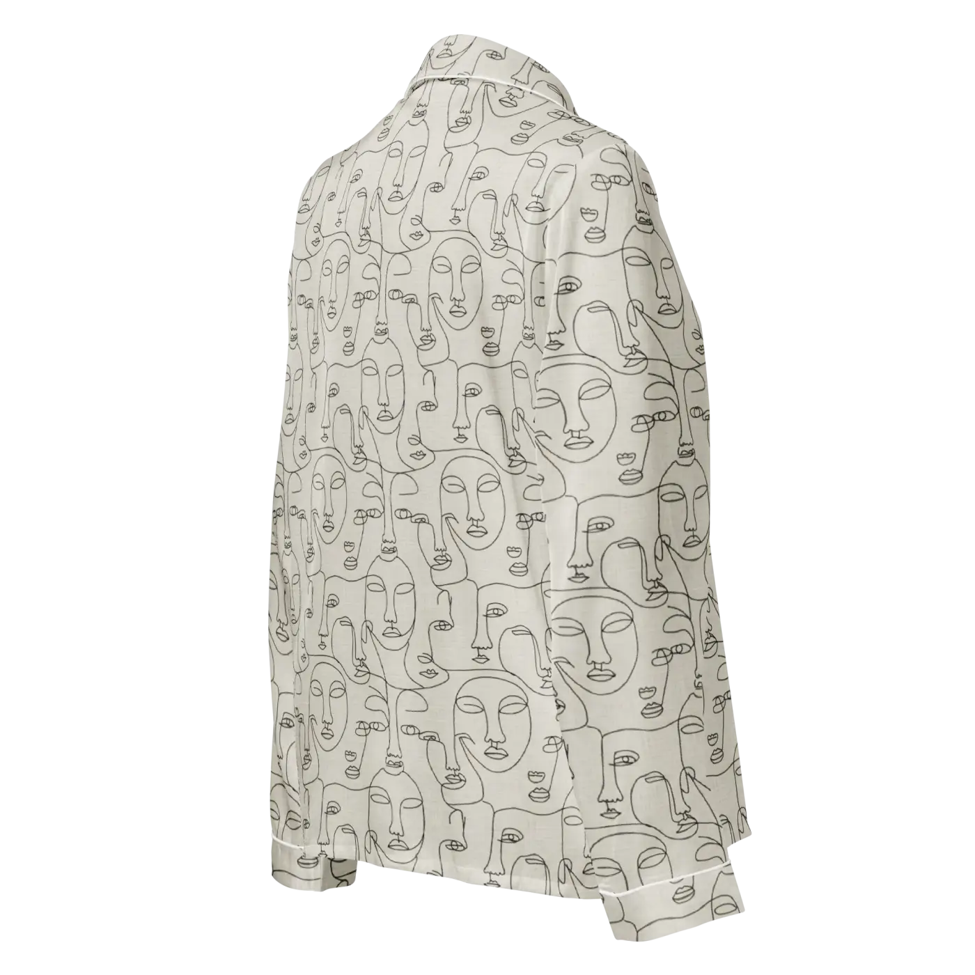 Personalized Long Sleeve Pajama - Abstract Faces Print - DipaliZ