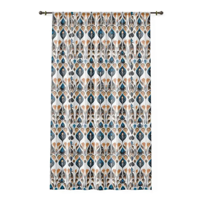 Abstract Feathers Window Curtain - Polyester Home Decor - DipaliZ