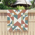Boho Beach Cloth - Abstract Geometric Pattern for Outdoors - DipaliZ