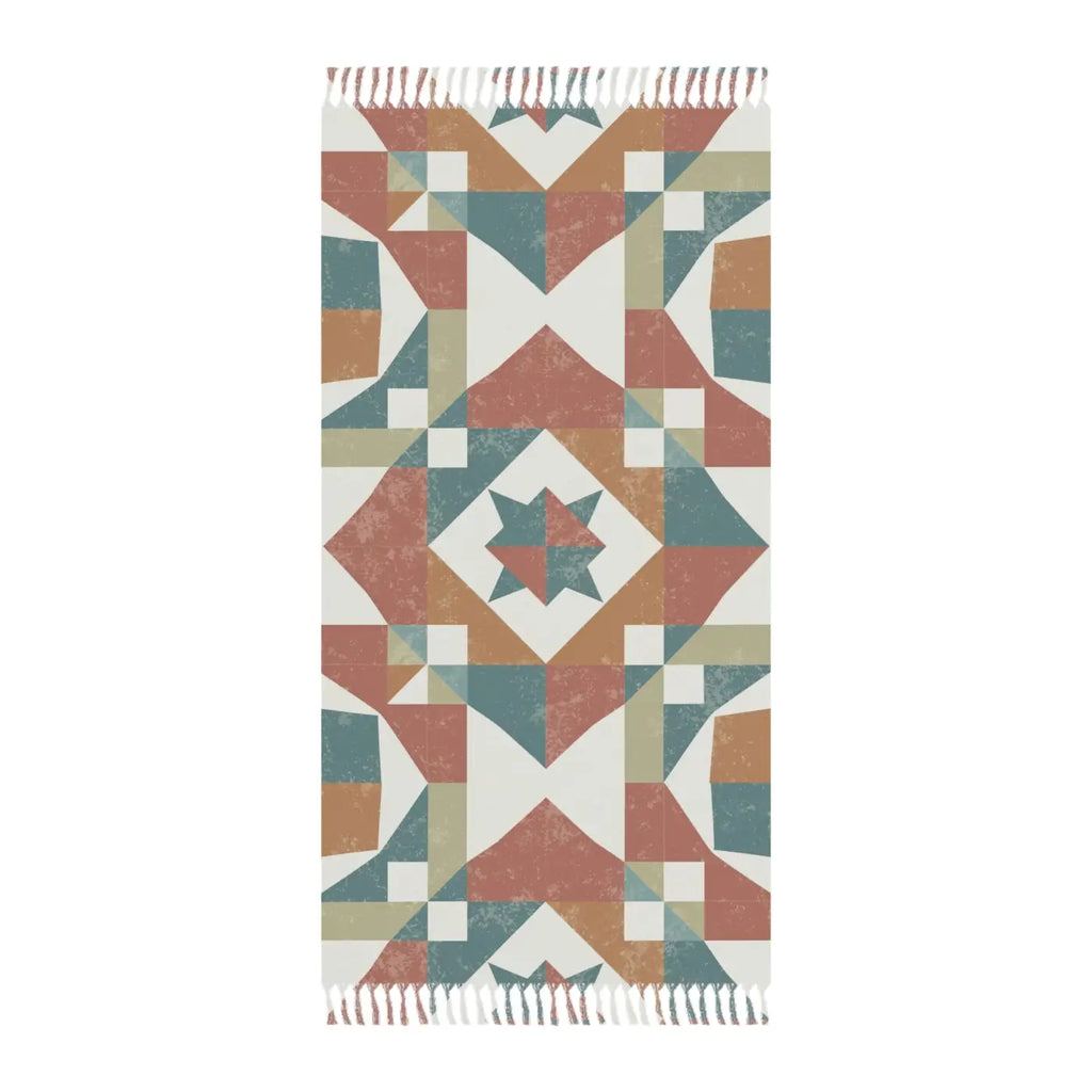 Boho Beach Cloth - Abstract Geometric Pattern for Outdoors - DipaliZ