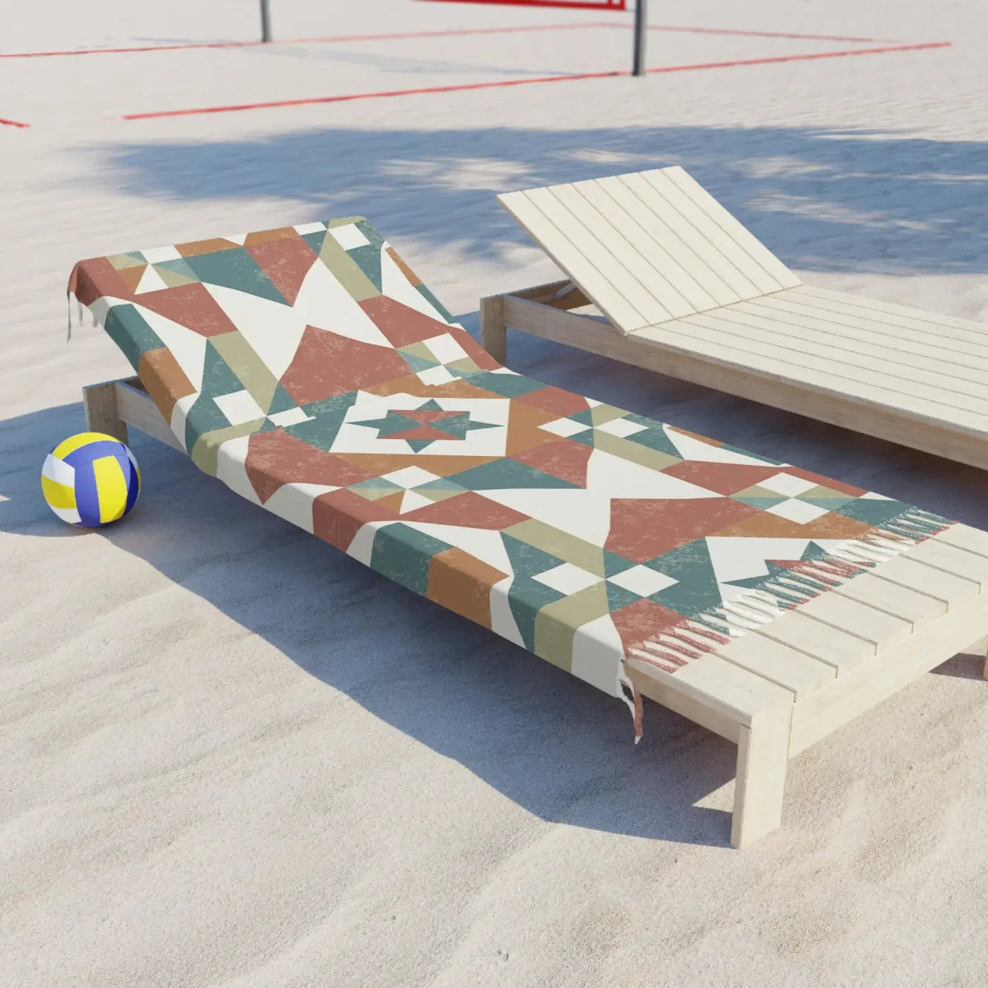 Boho Beach Cloth - Abstract Geometric Pattern for Outdoors - DipaliZ