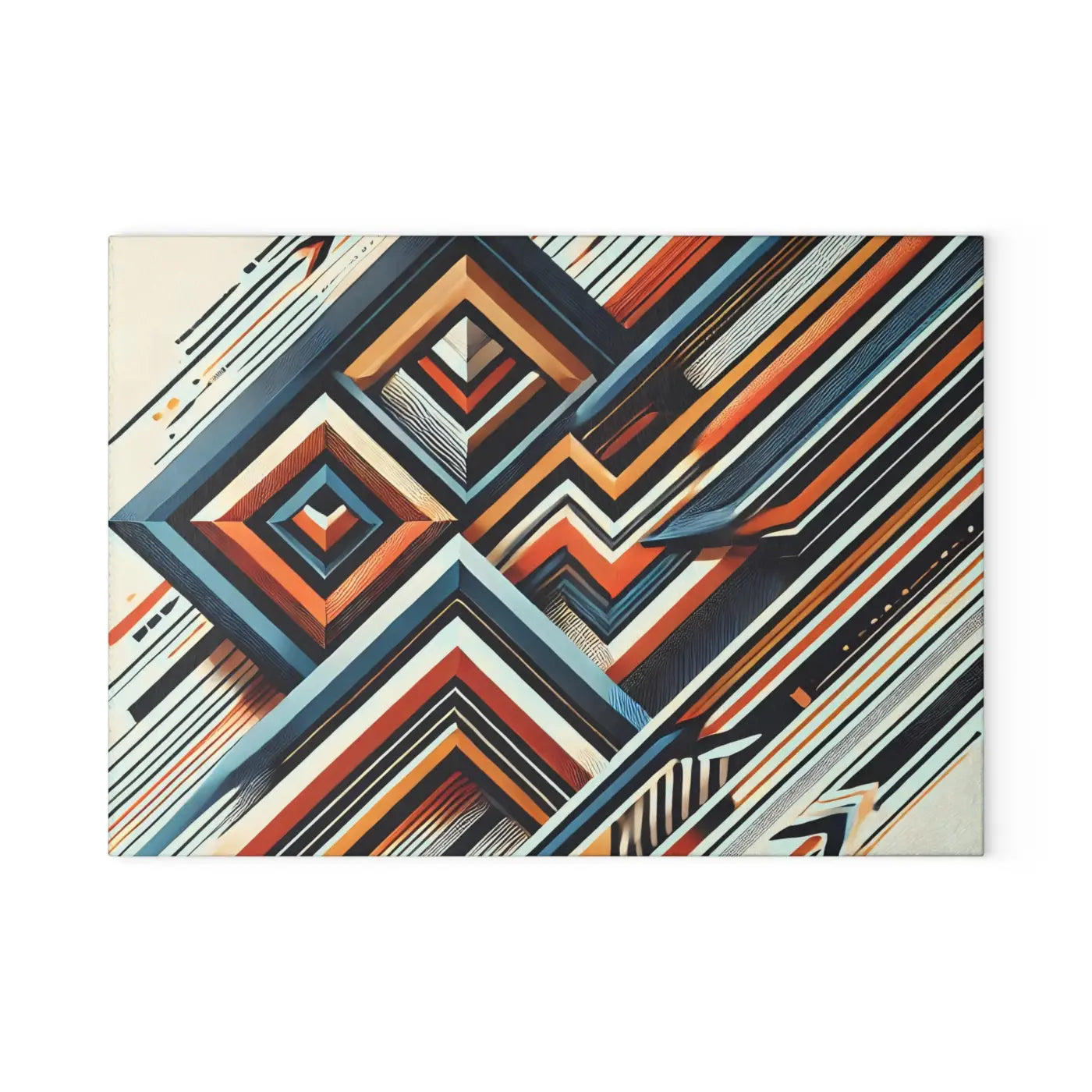 Abstract Glass Cutting Board - Geometrical Pattern - DipaliZ