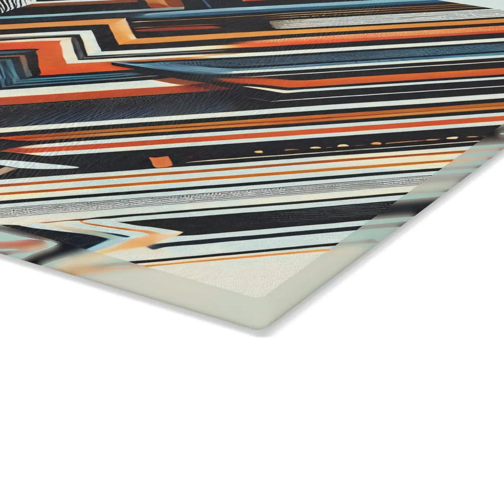 Abstract Glass Cutting Board - Geometrical Pattern - DipaliZ