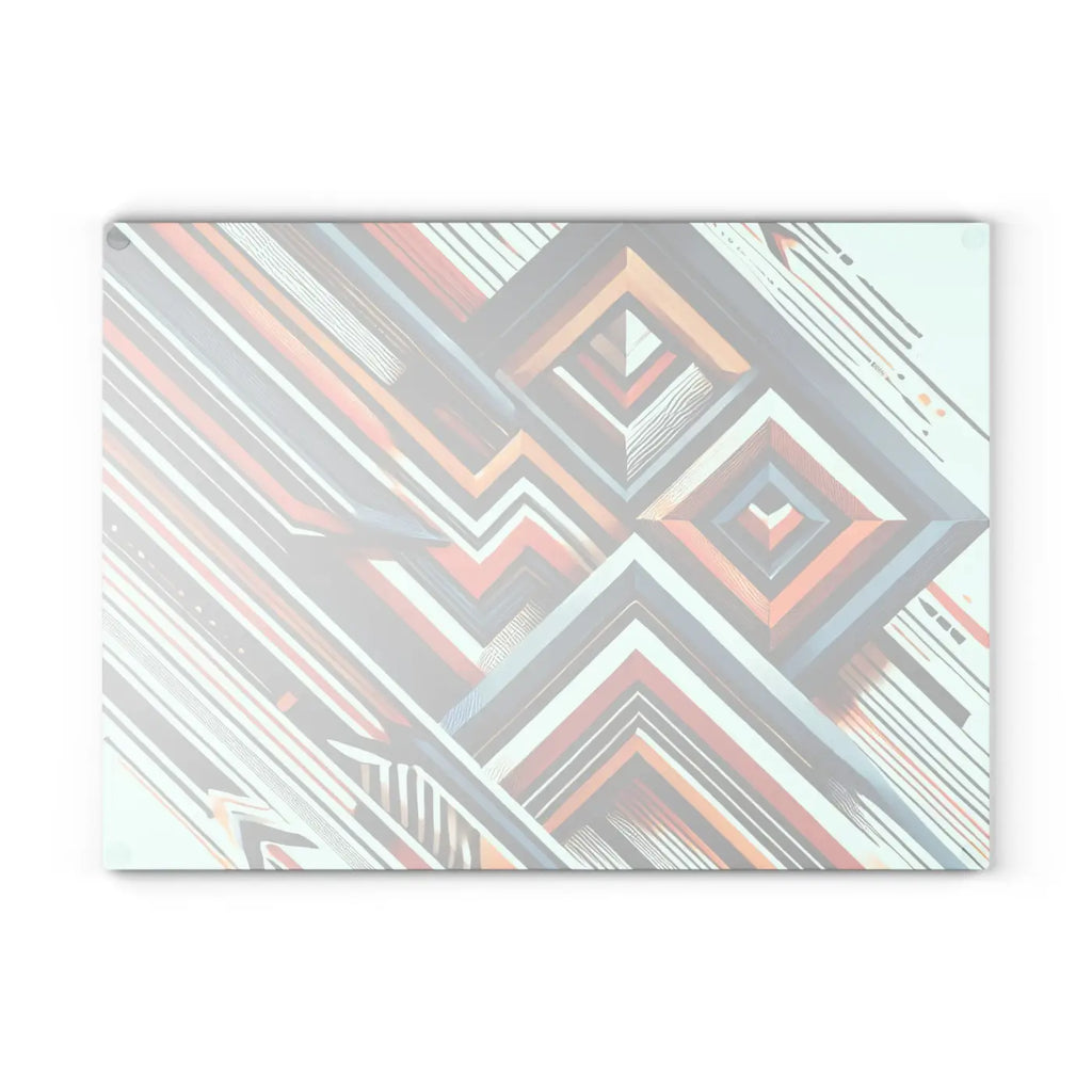 Abstract Glass Cutting Board - Geometrical Pattern - DipaliZ