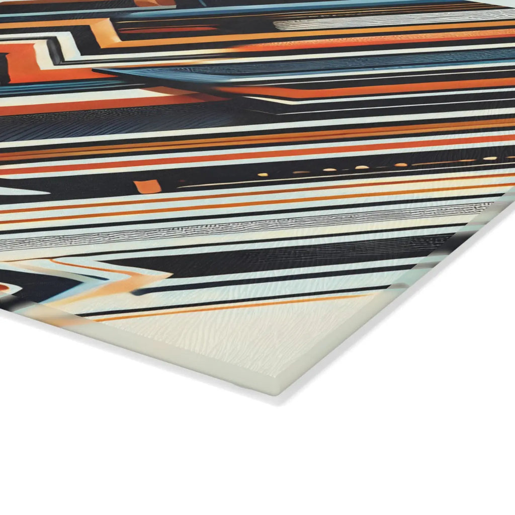Abstract Glass Cutting Board - Geometrical Pattern - DipaliZ