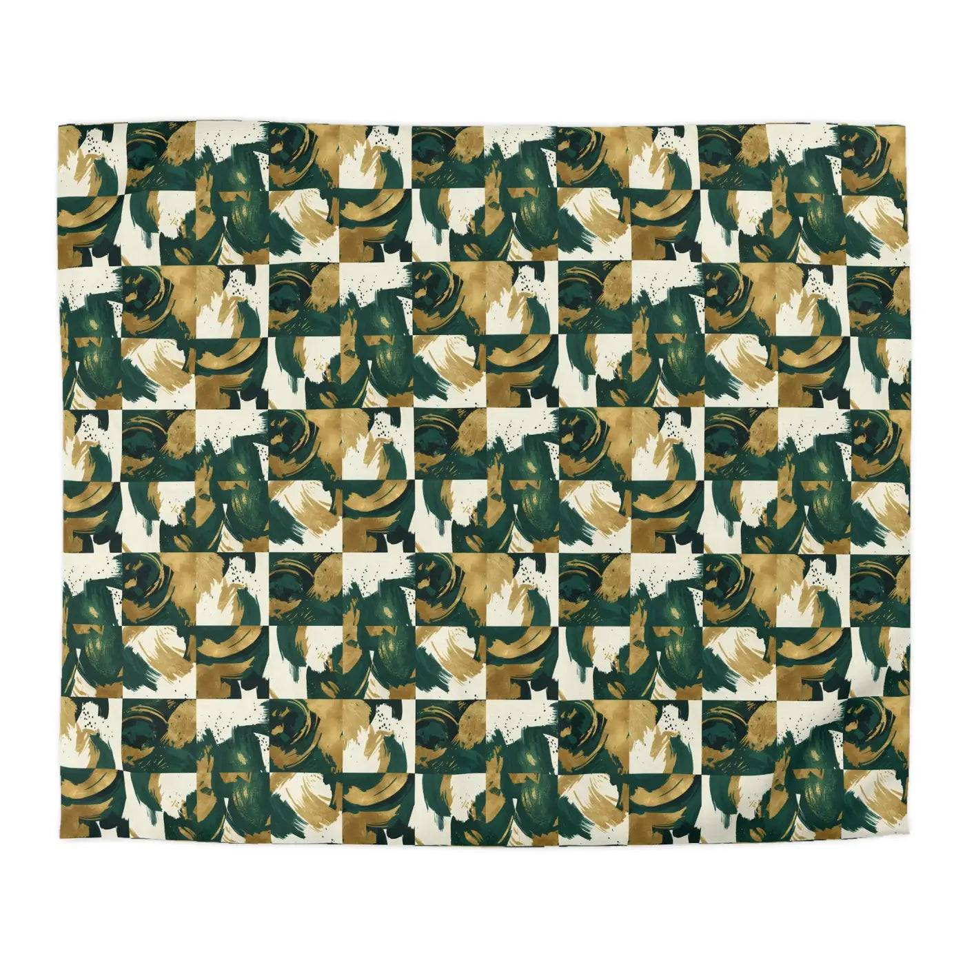 Green Camouflage Duvet - Brushed Microfiber Fabric - DipaliZ