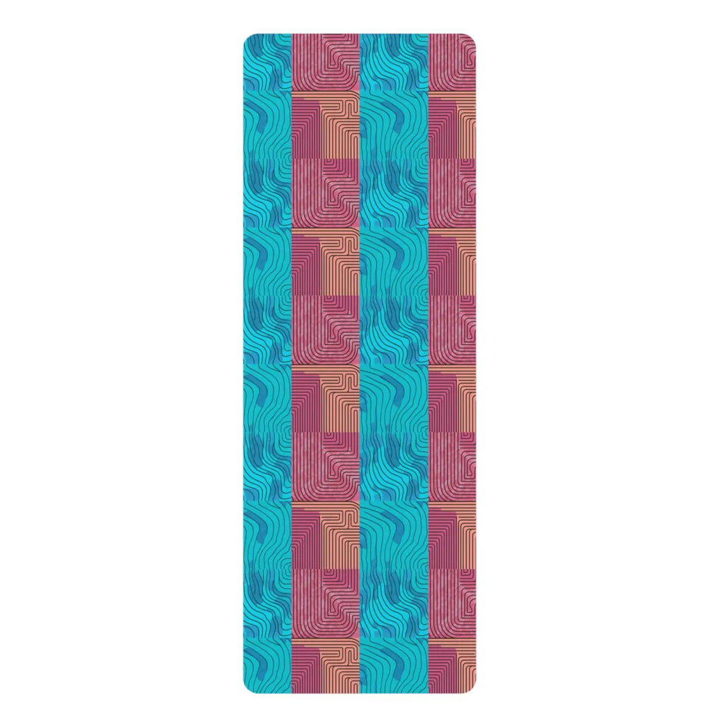 Rubber Yoga Mat - Microfiber Suede Style Design - DipaliZ
