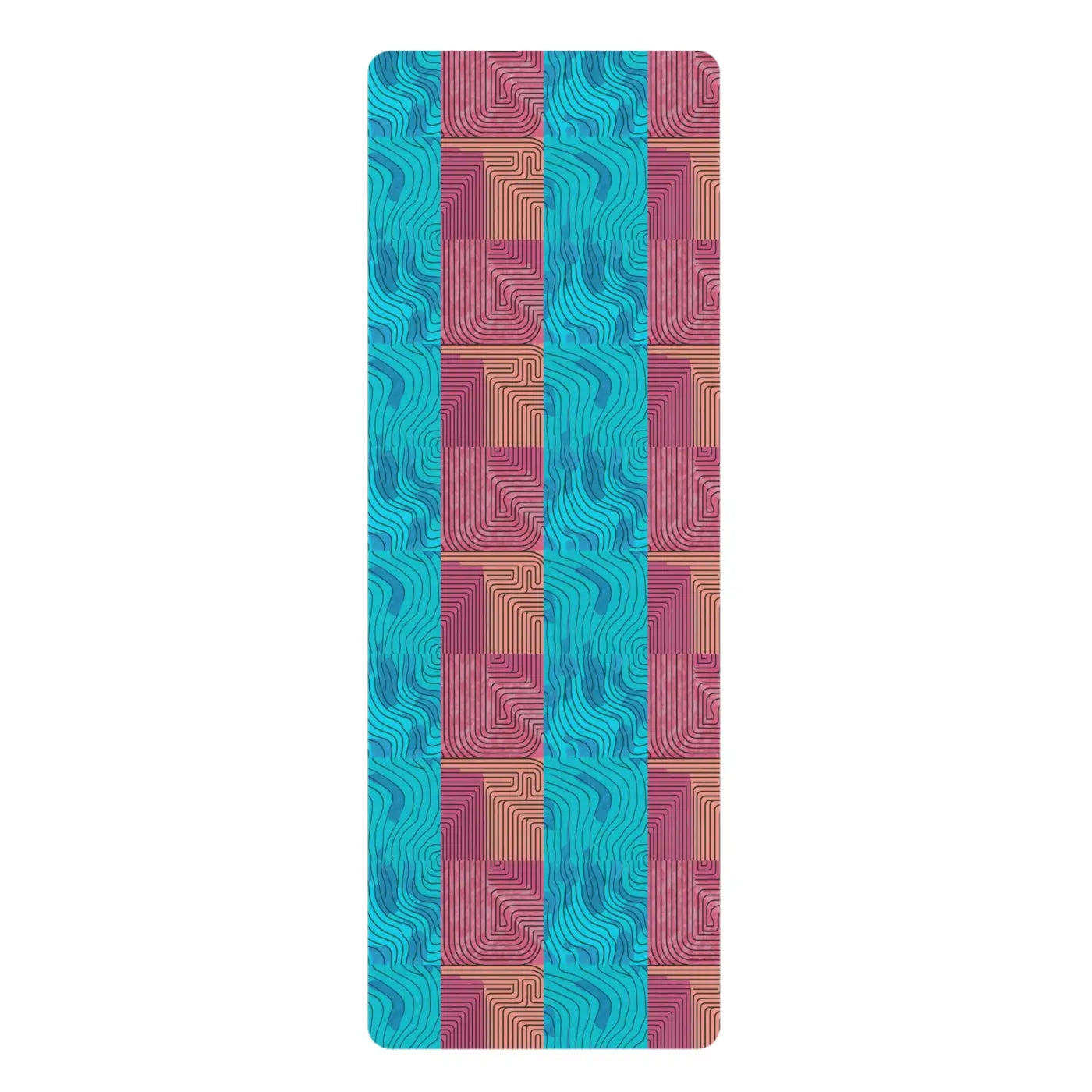 Rubber Yoga Mat - Microfiber Suede Style Design - DipaliZ