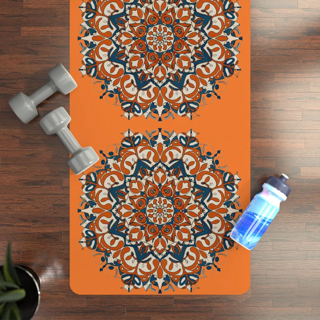 Rubber Yoga Mat - Mandala Pattern Eco-Friendly - DipaliZ