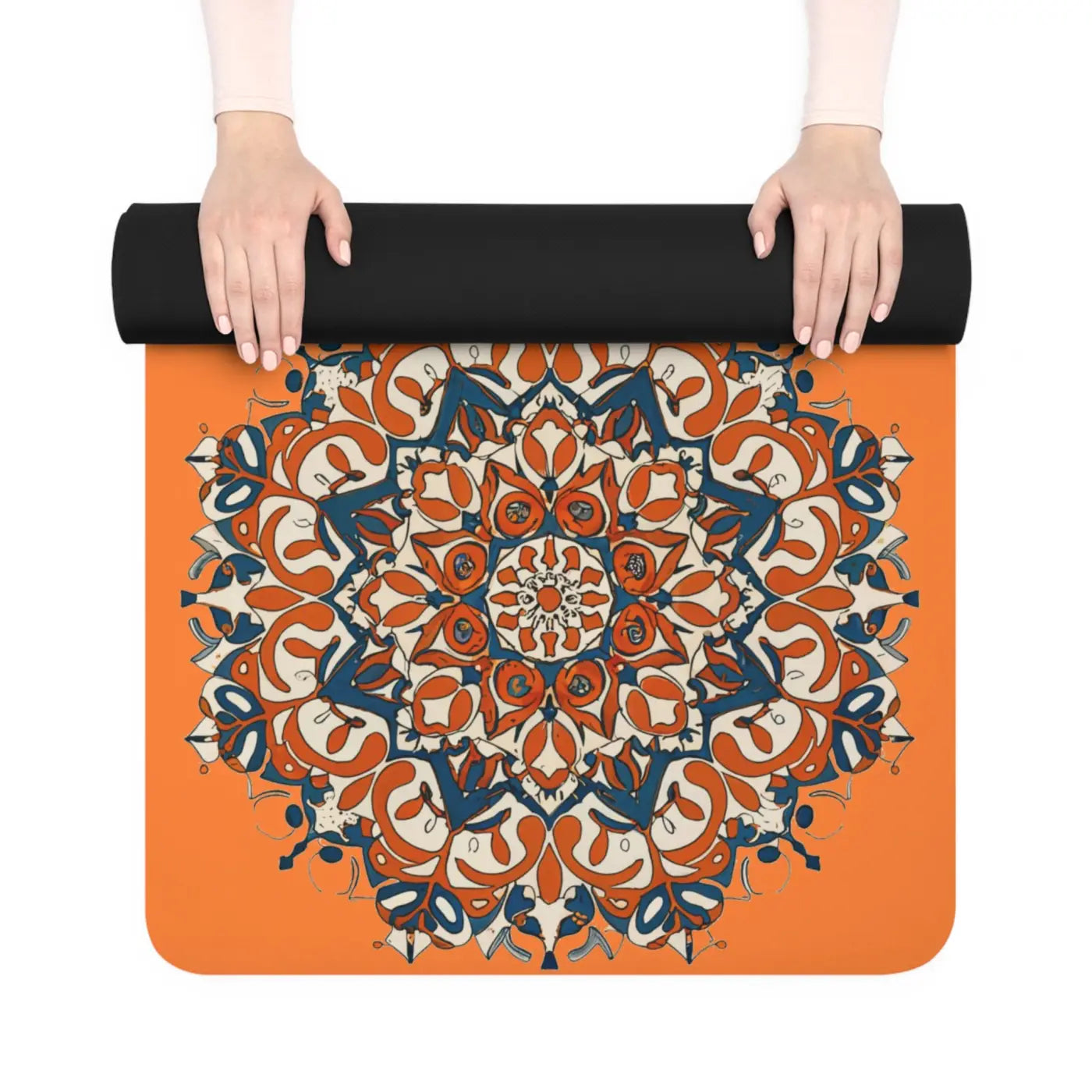 Rubber Yoga Mat - Mandala Pattern Eco-Friendly - DipaliZ