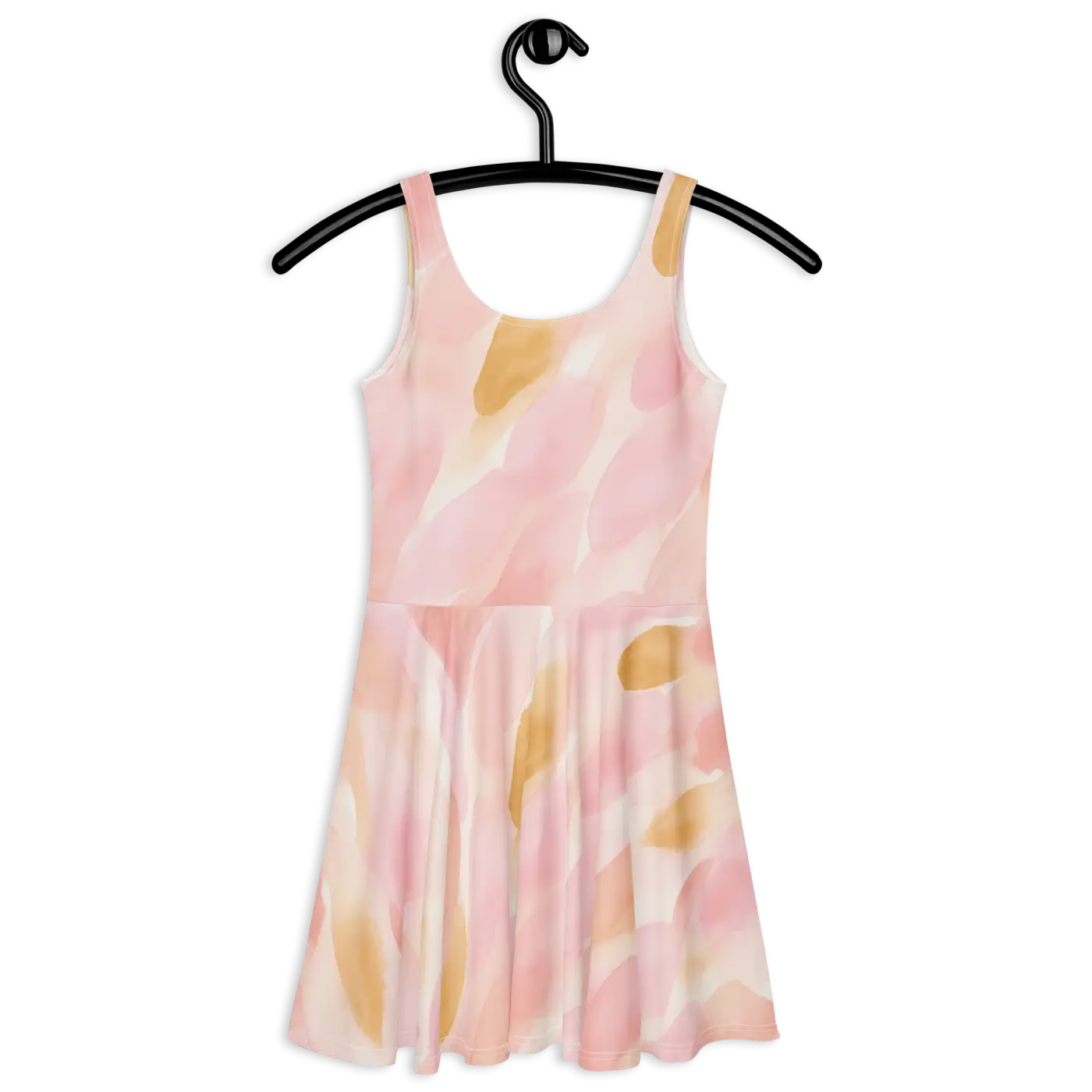 Skater Dress Abstract Pastel Pattern Flared Skirt - DipaliZ