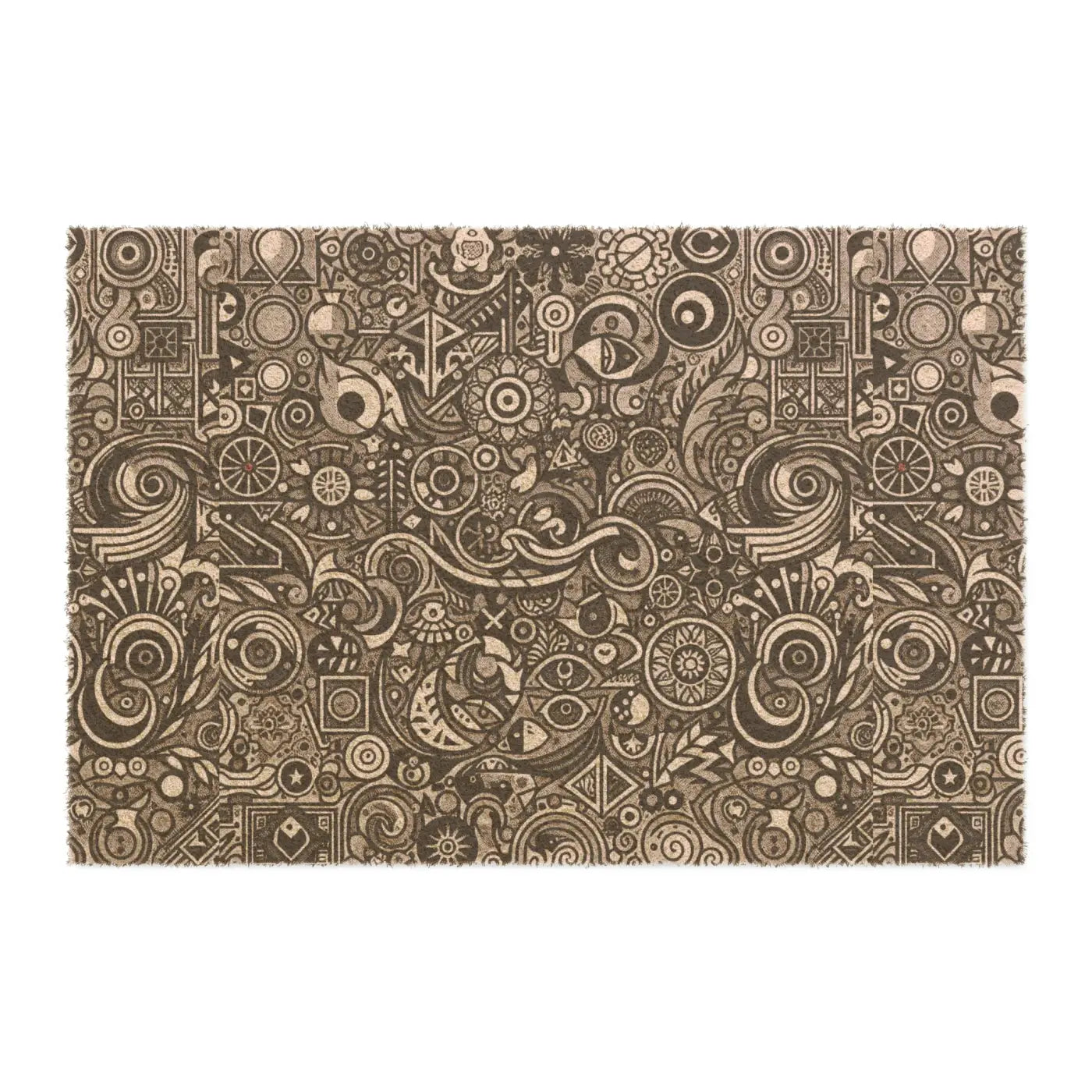 Coconut Fiber Door Mat - Coir Abstract Pattern - DipaliZ