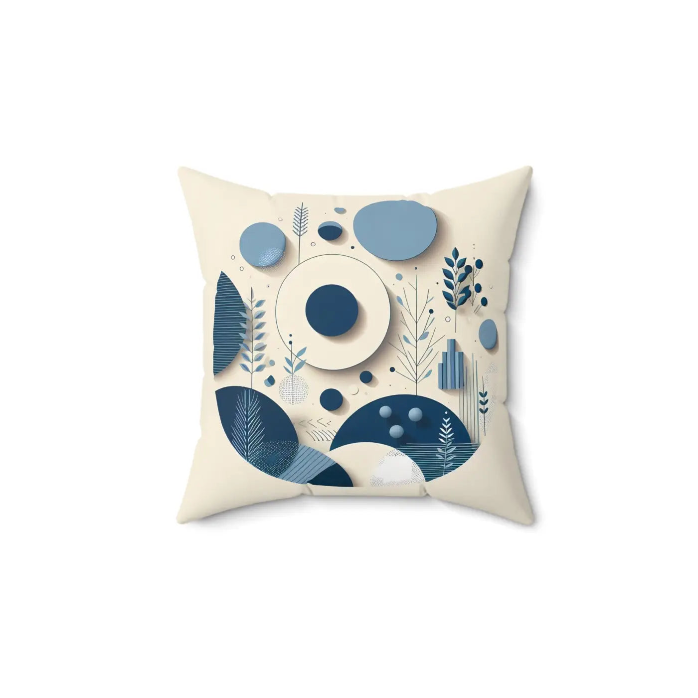 Abstract Circle Polyester Square Pillow - Home Decor - DipaliZ