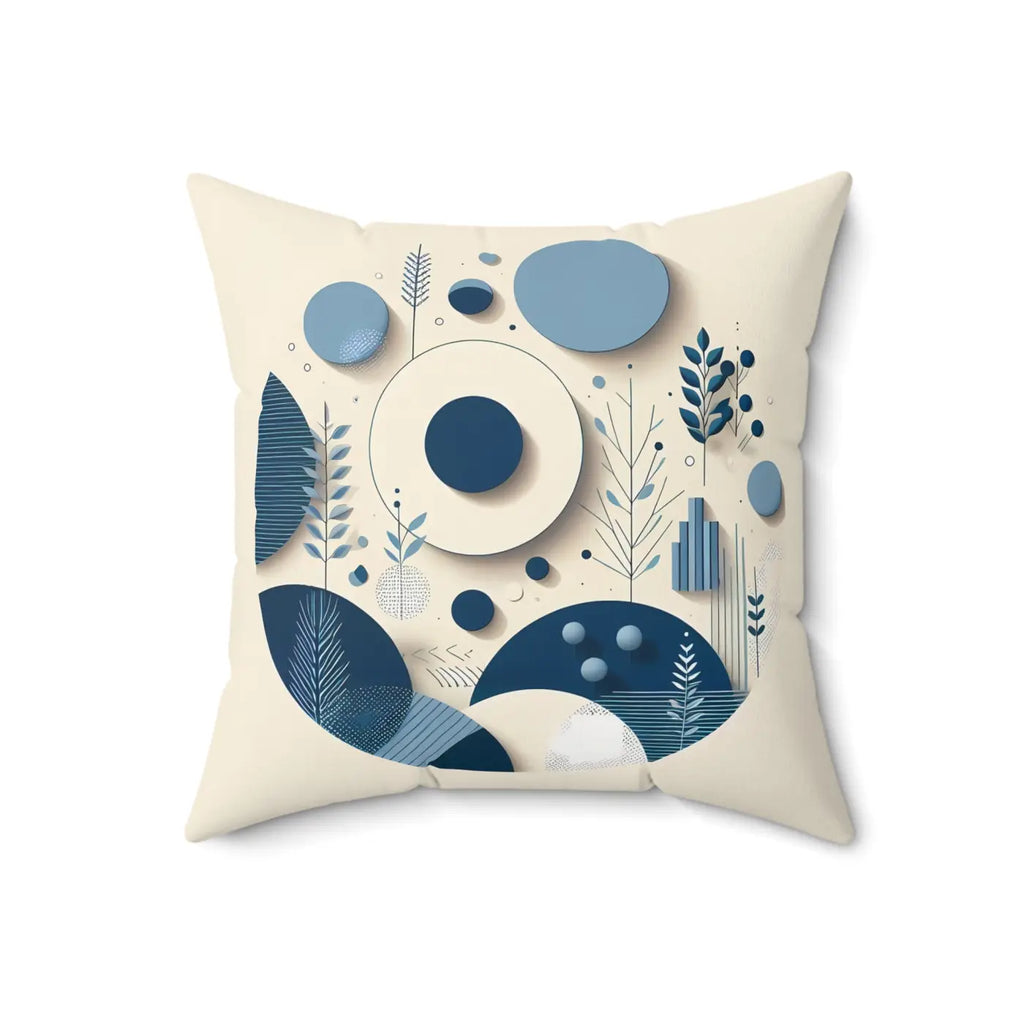 Abstract Circle Polyester Square Pillow - Home Decor - DipaliZ