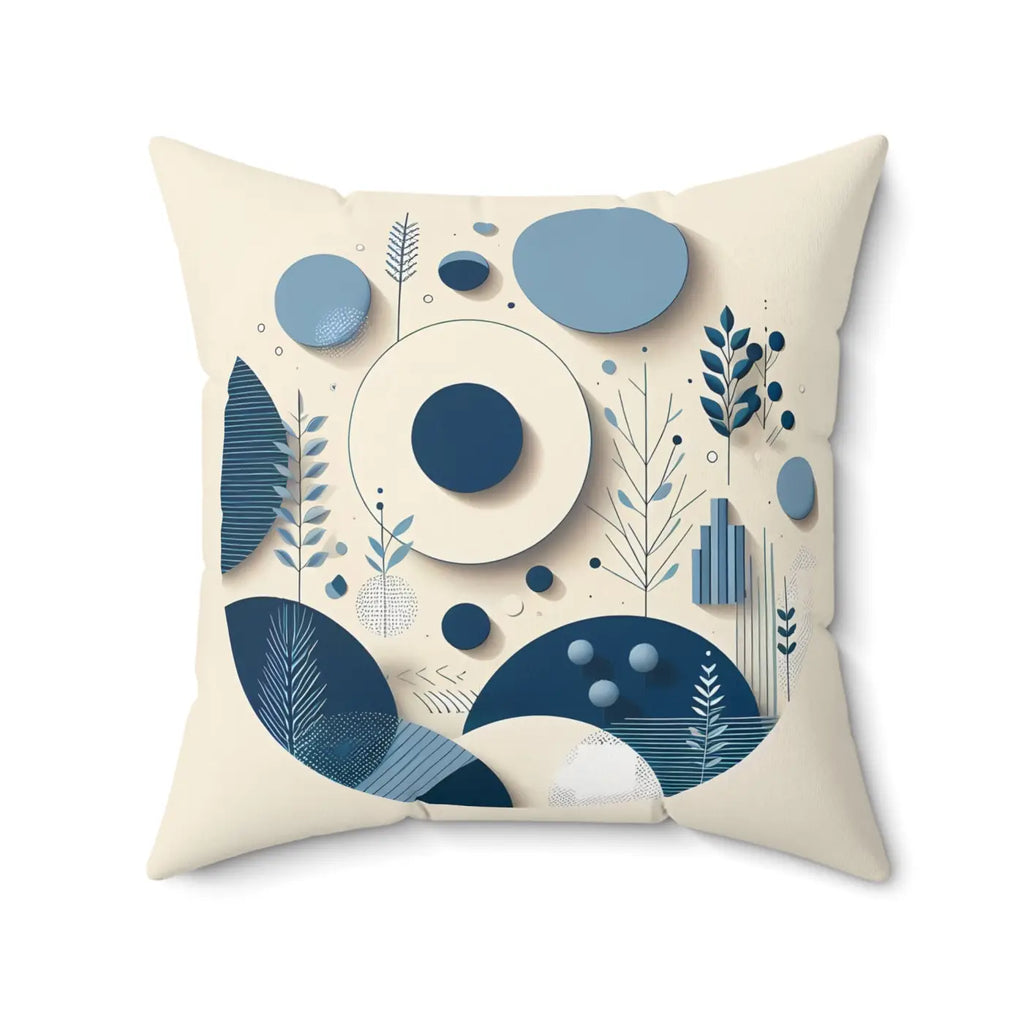 Abstract Circle Polyester Square Pillow - Home Decor - DipaliZ