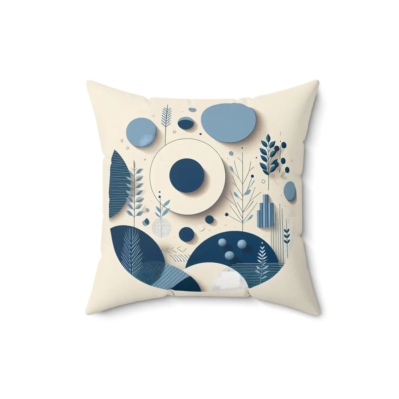 Abstract Circle Polyester Square Pillow - Home Decor - DipaliZ