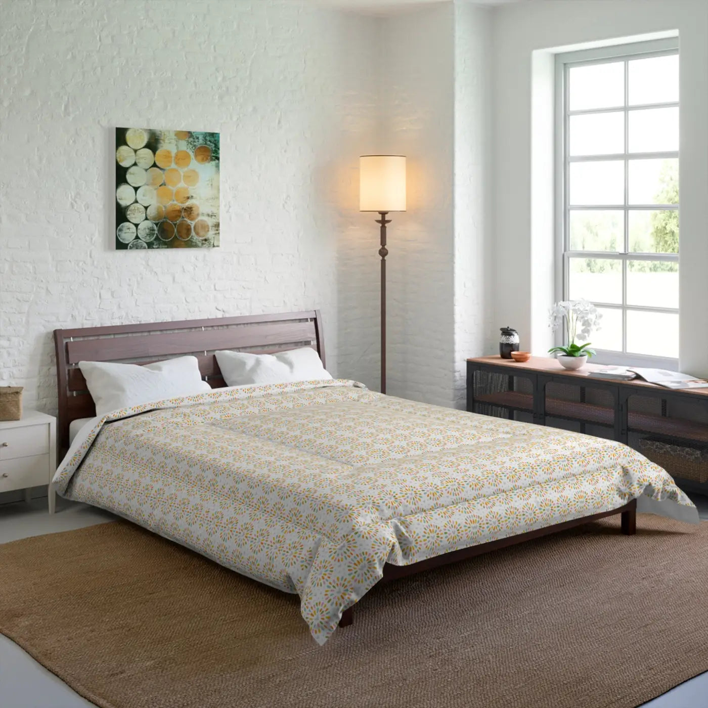 Colorful Hearts Polyester Comforter - Cozy Warmth - DipaliZ