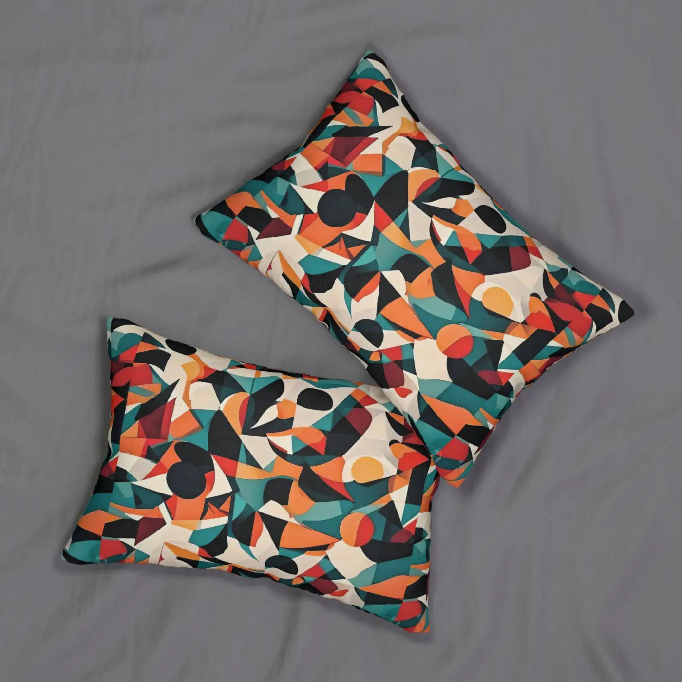 Abstract Lumbar Pillow - Spun Polyester with Insert - DipaliZ