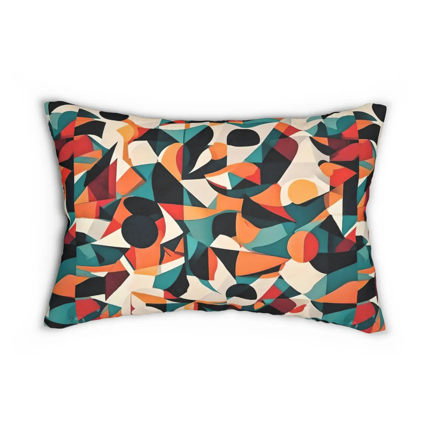 Abstract Lumbar Pillow - Spun Polyester with Insert - DipaliZ