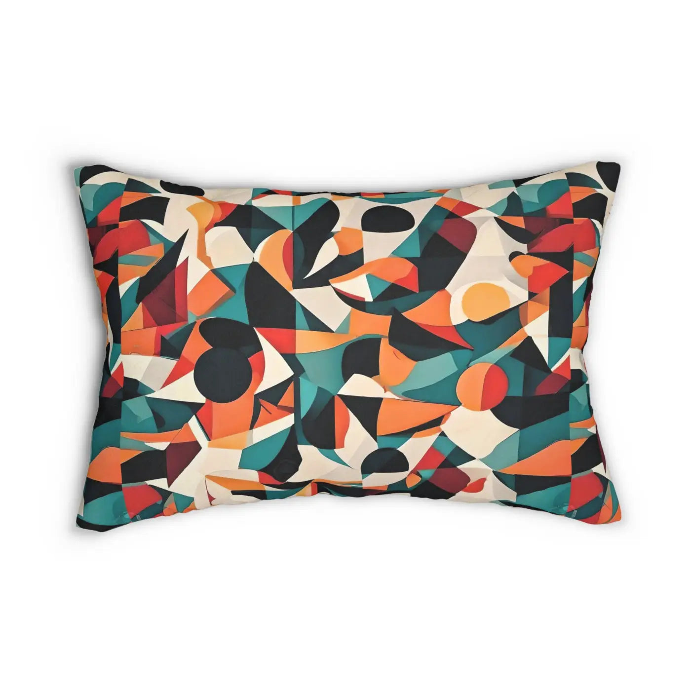 Abstract Lumbar Pillow - Spun Polyester with Insert - DipaliZ