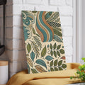 Wavy Leaves Glass Cutting Board - Abstract Kitchen Style - DipaliZ