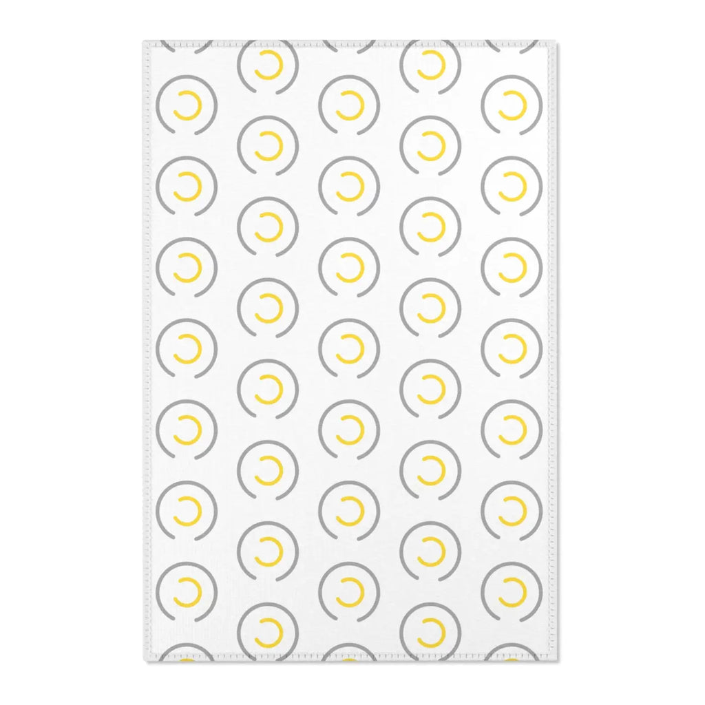 Grey Circles Area Rugs - Modern Geometric Floor Decor - DipaliZ