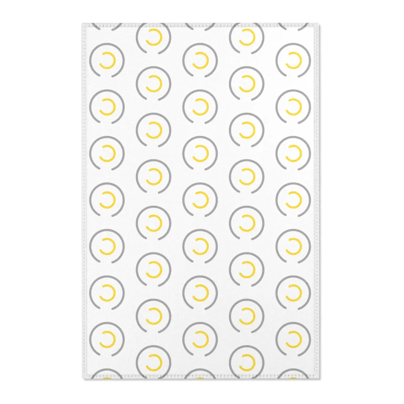 Grey Circles Area Rugs - Modern Geometric Floor Decor - DipaliZ