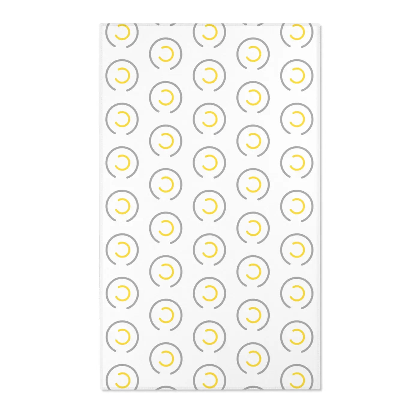 Grey Circles Area Rugs - Modern Geometric Floor Decor - DipaliZ