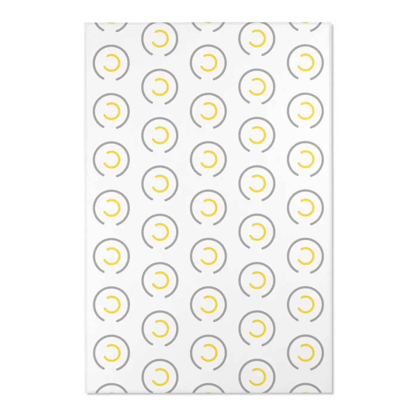 Grey Circles Area Rugs - Modern Geometric Floor Decor - DipaliZ