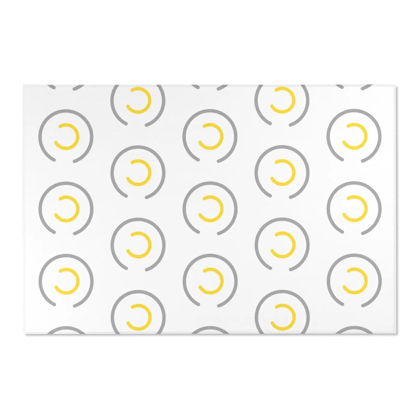 Grey Circles Area Rugs - Modern Geometric Floor Decor - DipaliZ
