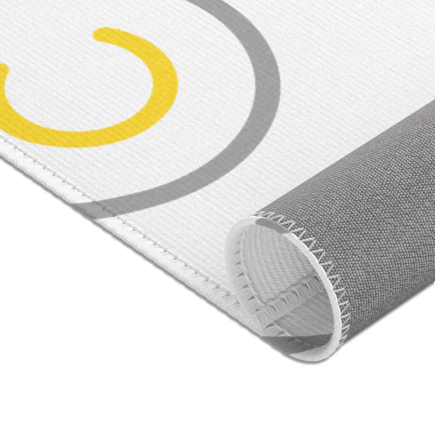 Grey Circles Area Rugs - Modern Geometric Floor Decor - DipaliZ