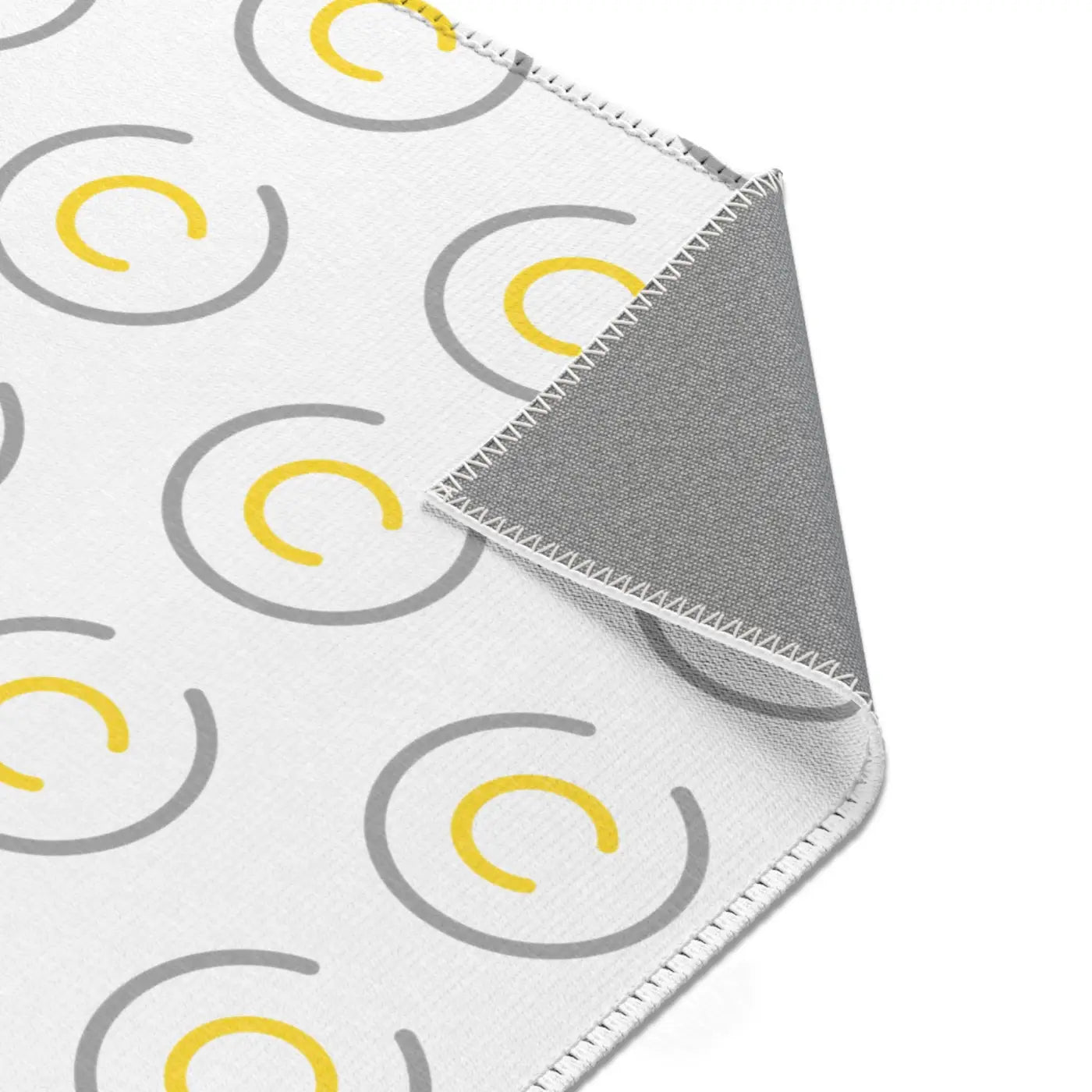 Grey Circles Area Rugs - Modern Geometric Floor Decor - DipaliZ