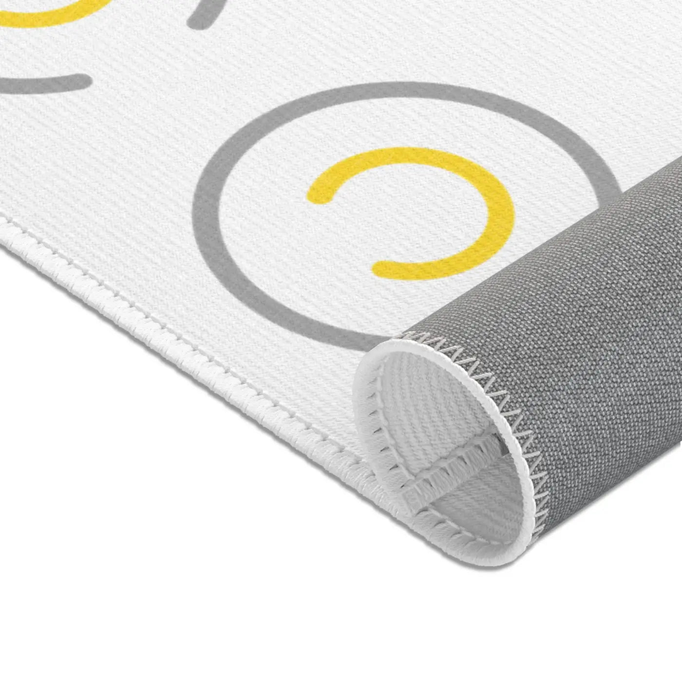 Grey Circles Area Rugs - Modern Geometric Floor Decor - DipaliZ