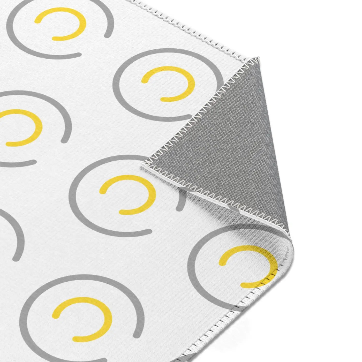 Grey Circles Area Rugs - Modern Geometric Floor Decor - DipaliZ