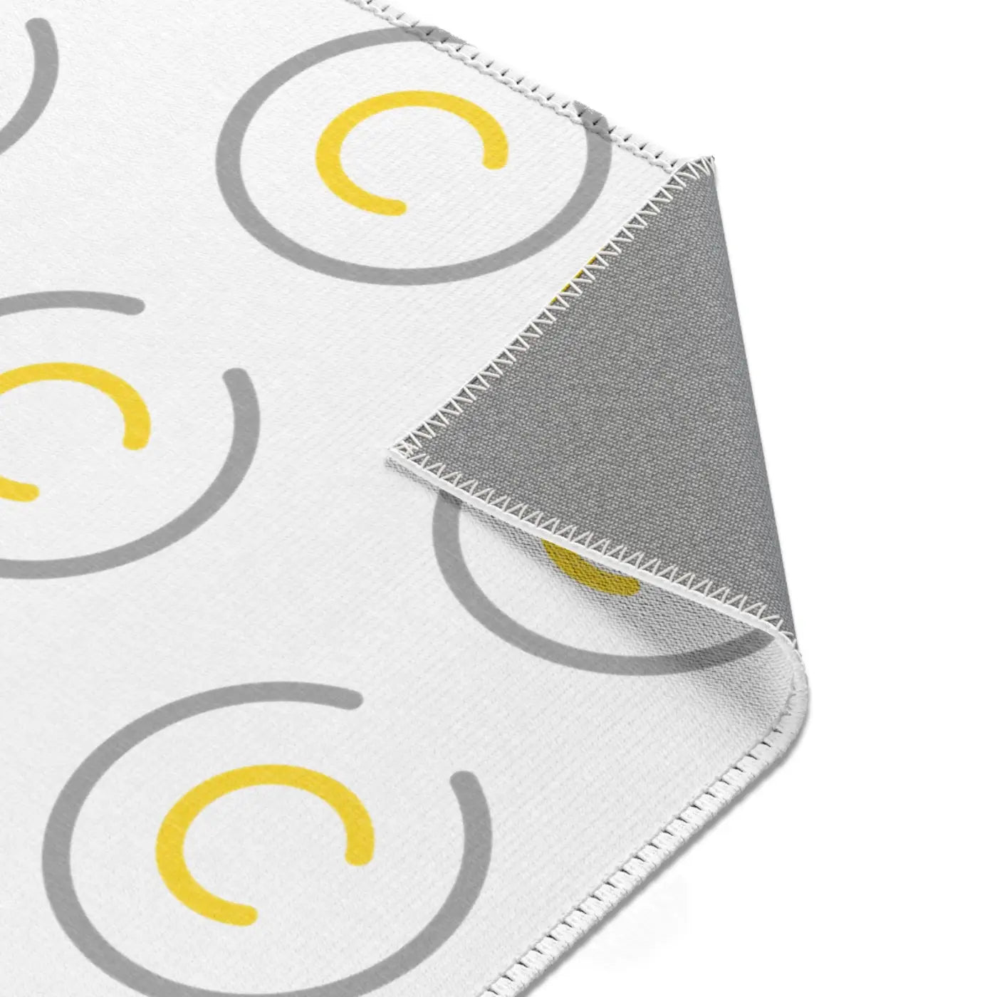 Grey Circles Area Rugs - Modern Geometric Floor Decor - DipaliZ