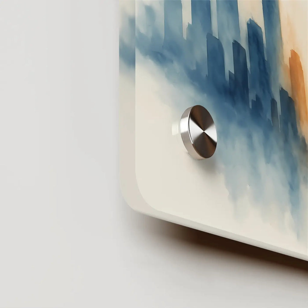 Acrylic Wall Art - Watercolor Cityscape Modern Home Decor - DipaliZ