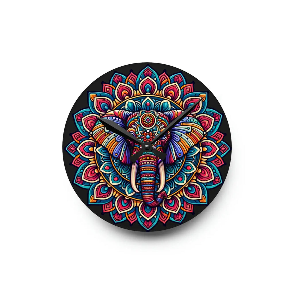 Bold Acrylic Wall Clock - Statement Home Decor - DipaliZ