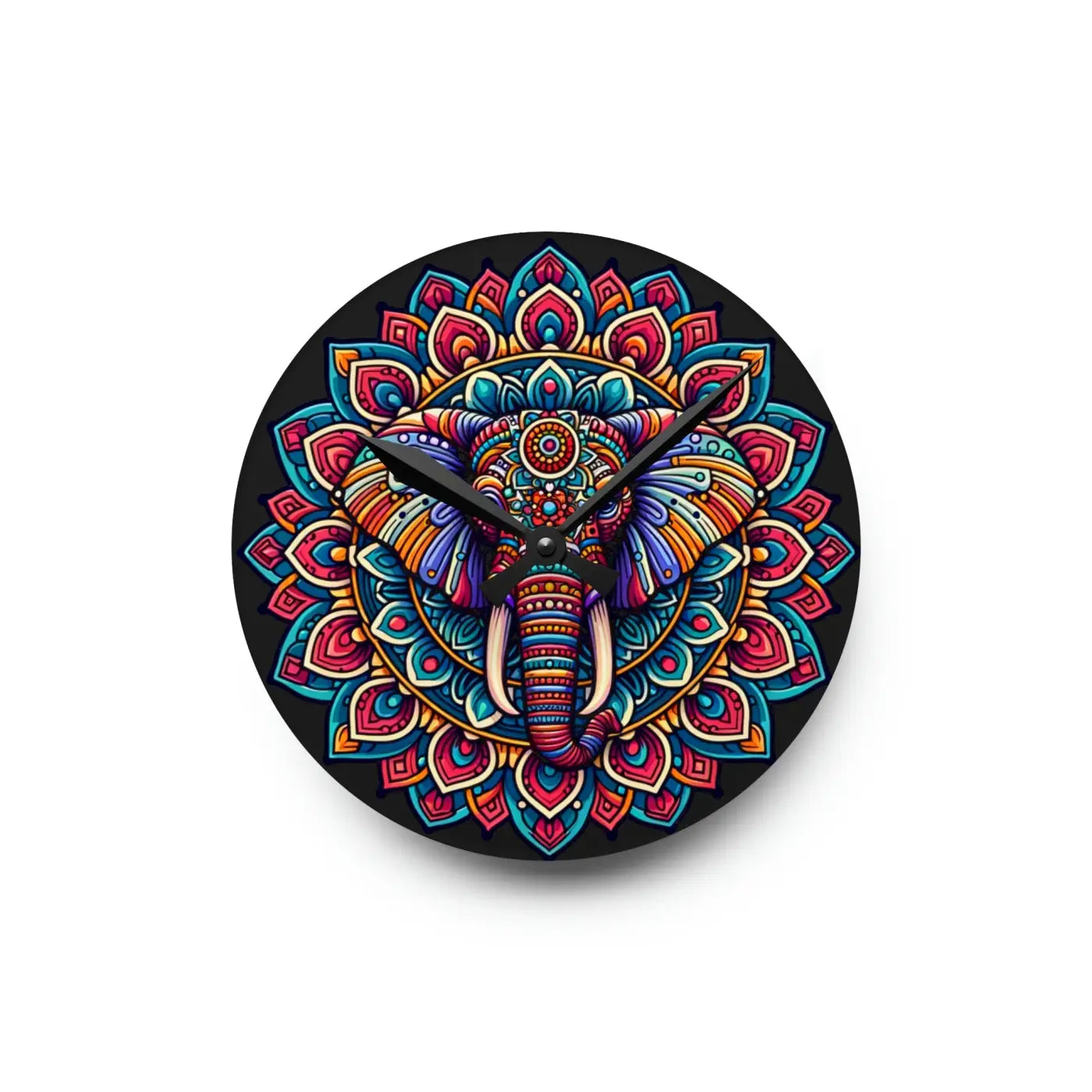 Bold Acrylic Wall Clock - Statement Home Decor - DipaliZ