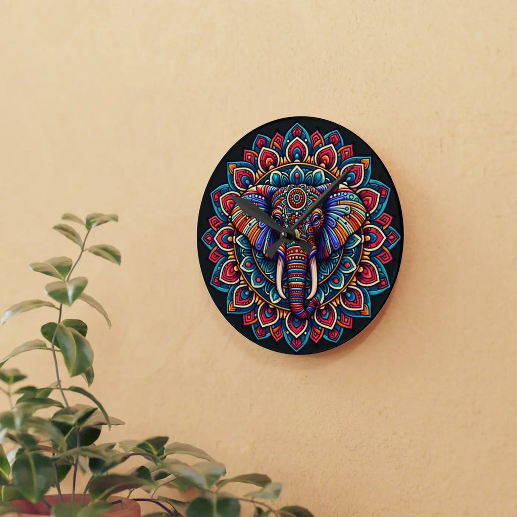Bold Acrylic Wall Clock - Statement Home Decor - DipaliZ