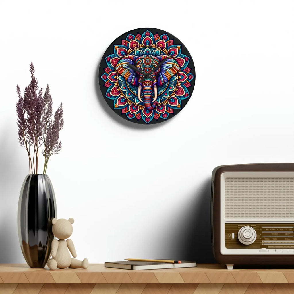 Bold Acrylic Wall Clock - Statement Home Decor - DipaliZ