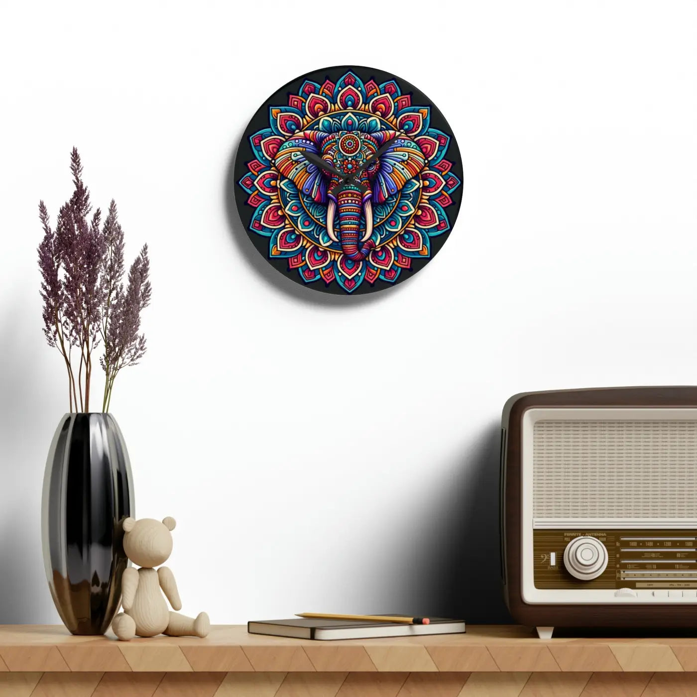 Bold Acrylic Wall Clock - Statement Home Decor - DipaliZ